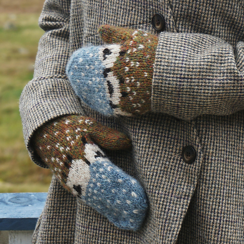 Ravelry: Baa-ble Mittens and Cowl pattern by Donna Smith
