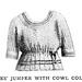 Lady's Jumper With Cowl Collar pattern