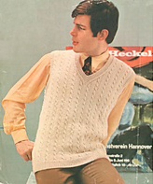 Man's Sleeveless Pullover in Dralon