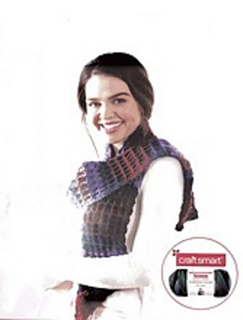 Stripe Waffle Scarf