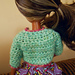 Simple Crochet Cropped Cardigan for 12" Dolls photo 4