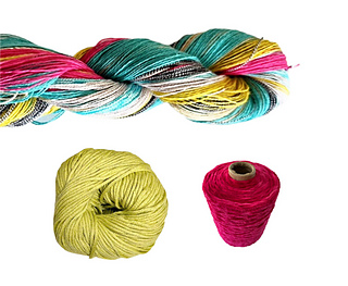 Here are just a few of the color combos available in the Yarnz2go knit kits.