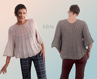The Idris sweater is already available on Ravelry and at Yarnz2go.