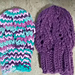 Purple Stitch Mittens pattern 