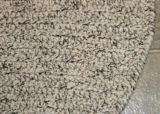 I love this combination of yarn. It worked really well for a rug.