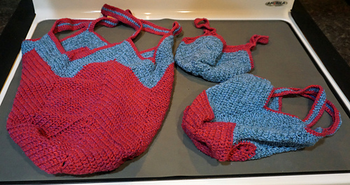 A bag for Mommy, the 4 year old and the 2 year old.