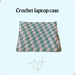 Checkered laptop case pattern