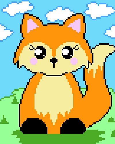 Ravelry: Fox Graphghan pattern by Sandra Guggenberger