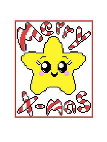 Ravelry: Merry X-Mas Star graphghan pattern by Sandra Guggenberger