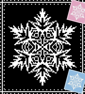 Ravelry: Snowflake - graphghan pattern by Sandra Guggenberger
