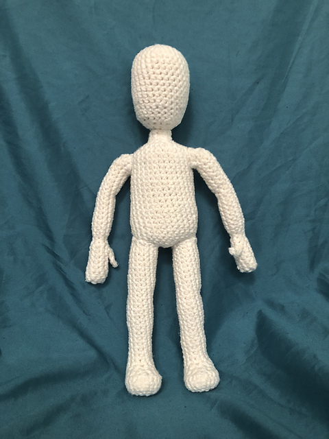 knitted man doll