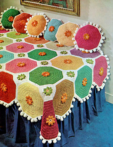 Big Colorful Throw & Pillows photo 2