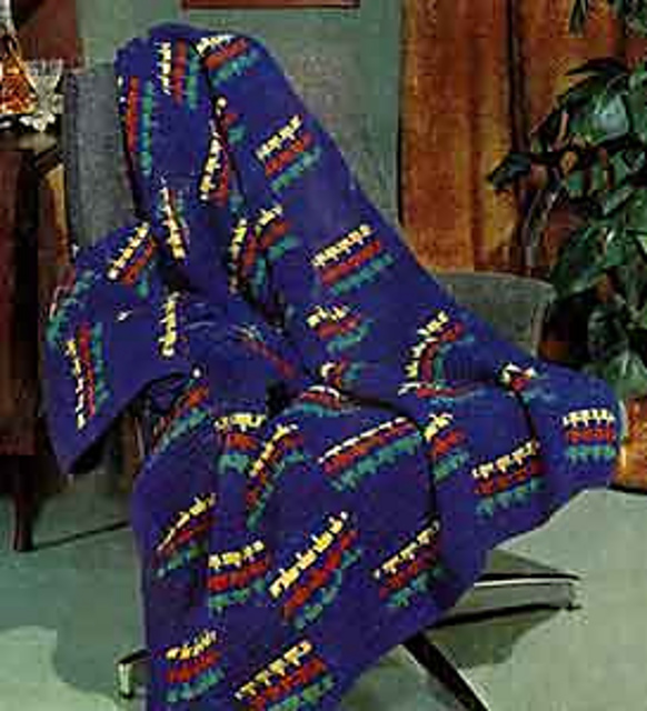 Ravelry Sheridan Square Afghan B382 pattern by Coats & Clark