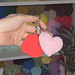 Heart keychain pattern
