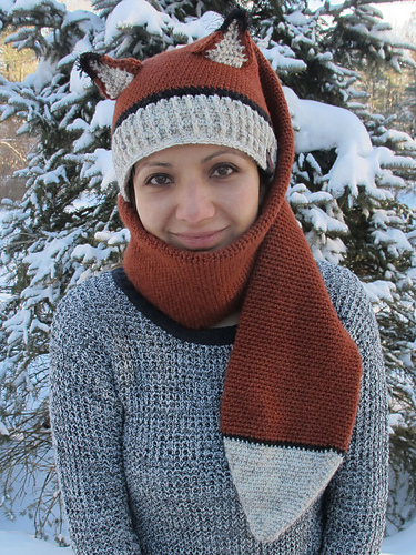 Fox Hat and Scarf Combo - Nica G Design