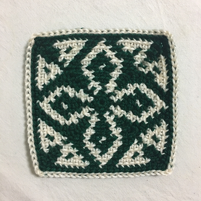 Ravelry Tapestry Crochet Coaster 2 pattern by Pooleum Jin