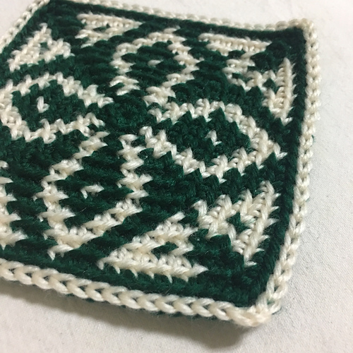 Ravelry Tapestry Crochet Coaster 2 pattern by Pooleum Jin