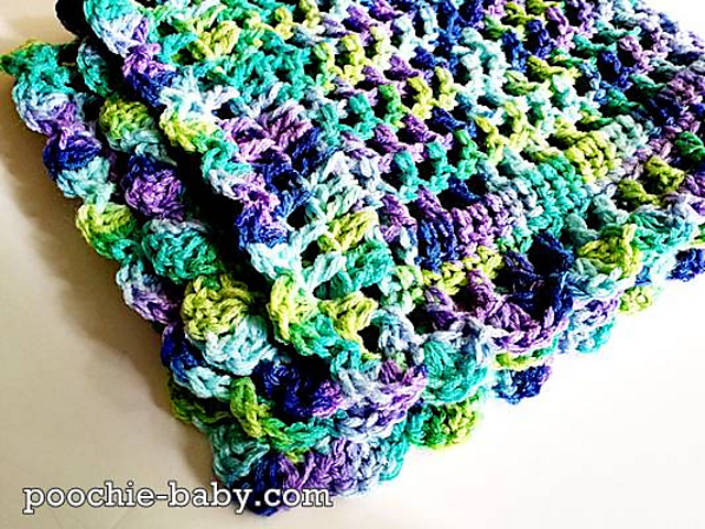 one skein crochet baby blanket