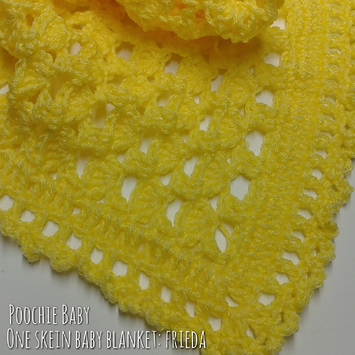 Ravelry One Skein Baby Blanket Frieda pattern by Michele Gaylor