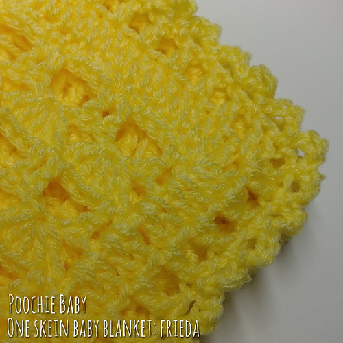 Ravelry One Skein Baby Blanket Frieda pattern by Michele Gaylor