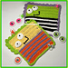 Silly Monster Washcloths pattern 