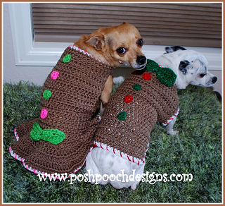 Ravelry: Gingerbread Dog Sweaters pattern by Sara Sach