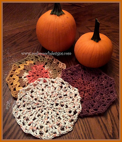 Fall Mandala Doily And Hot Pad photo 1