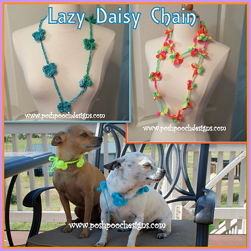 Lazy Daisy Chain necklace, scarf or cowl photo 1