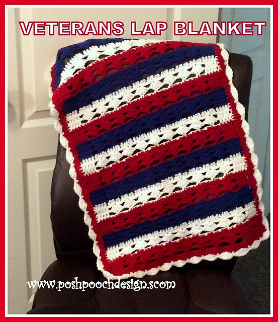 Ravelry Veterans Lap Blanket pattern by Sara Sach
