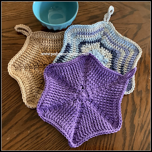 Ravelry Hexi Pot Holder And Washcloth pattern by Sara Sach