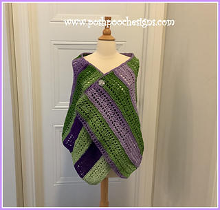 Ravelry: Ombre Striped Wrap Shawl pattern by Sara Sach