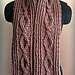 cable stitch scarf pattern 
