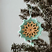 Flower circle Christmas ornament photo 3