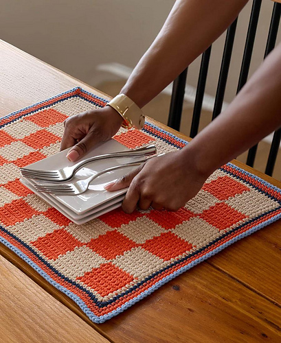Checkerboard placemats