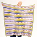 Striped Spike Blanket pattern 