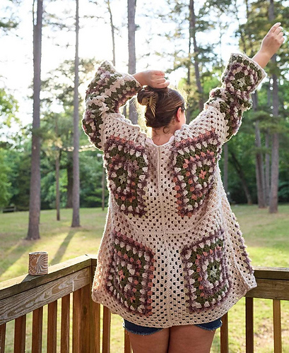 Fuzzy Granny Sweater