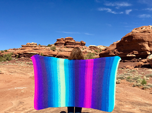 Let It Fly blanket using 6 cakes, 39 by 60 inches