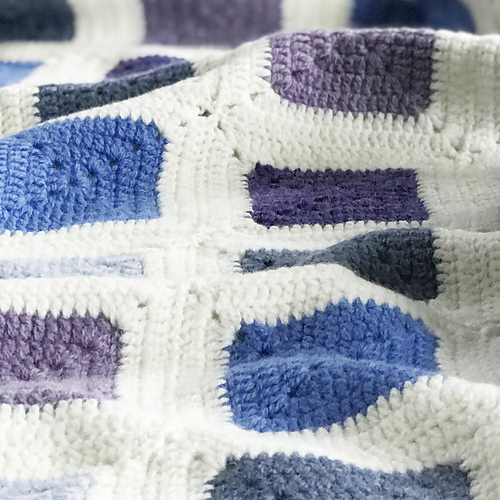 Fem-fargers granny square - Pro Yarn Studio