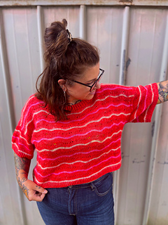 Size 5, shown the flowy wide sleeves