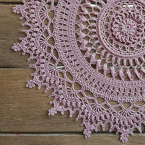 Nappes Ovales en Dentelle Frivolité Fait Main - Blanc 100% Coton