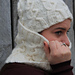 Asymmetrical Cable Cowl pattern 