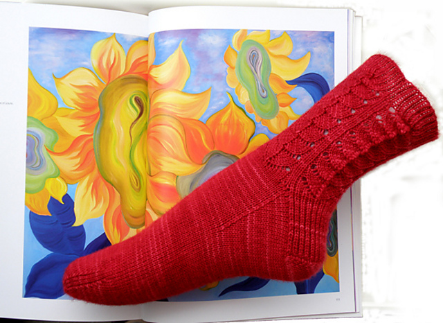 Butterfly Socks (Cuff Down)