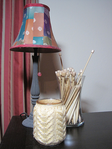 Antler Cable Jar Candle Cozy photo 2