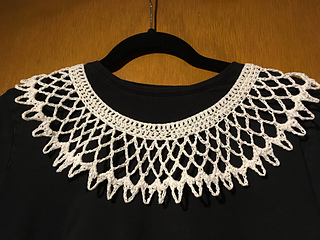 Customer photo: created with a double strand of crochet thread a couple rounds of mesh omitted. Love it!