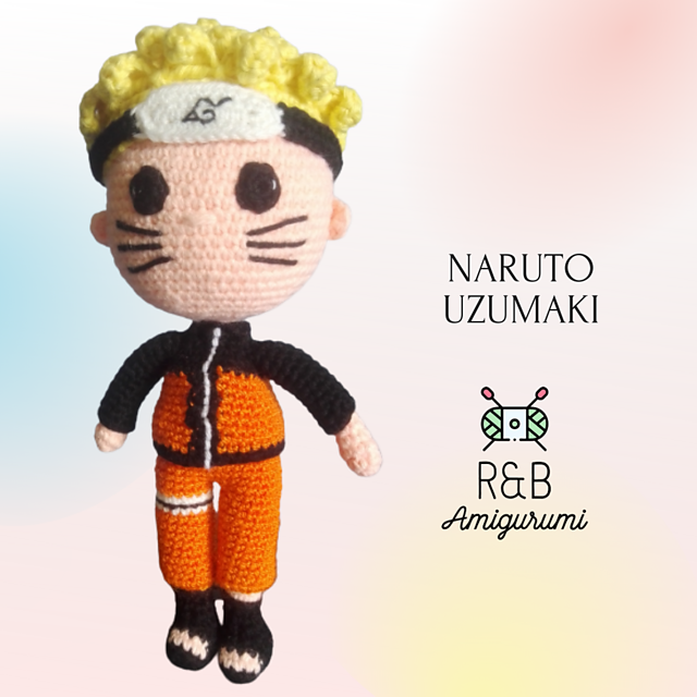 Ravelry Naruto Uzumaki amigurumi pattern by Eliane Rojas