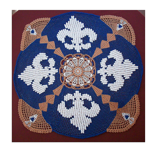 Ravelry Fleur De Lis Crocheted Doily Pattern By Richard Sechriest Ravelry Fleur De Lis Crocheted Doily Pattern By Richard Sechriest