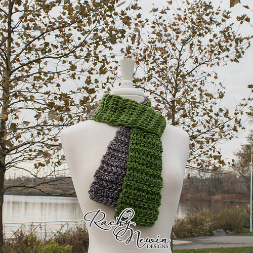 Ravelry Herringbone HDC Scarf pattern by Rachy Newin
