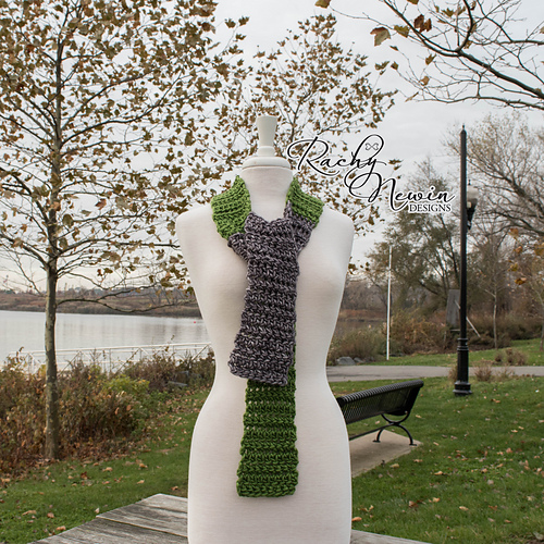 Ravelry Herringbone HDC Scarf pattern by Rachy Newin