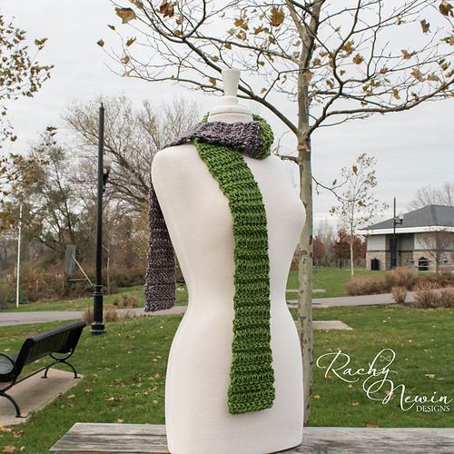 Ravelry Herringbone HDC Scarf pattern by Rachy Newin