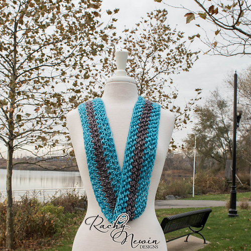 Ravelry Herringbone HDC Scarf pattern by Rachy Newin